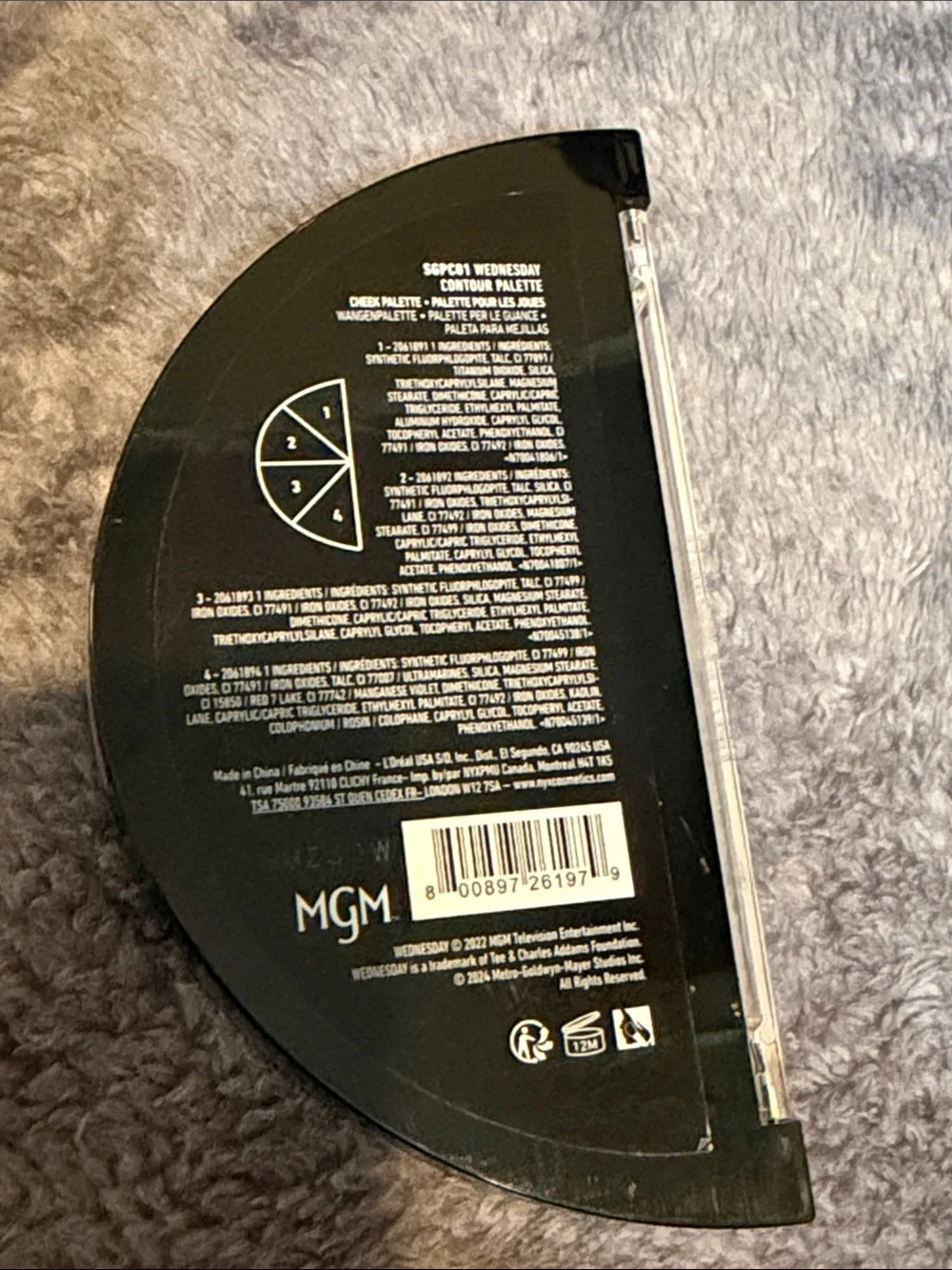 NYX Wednesday Stained Glass Contour Palette Vegan & Limited Edition